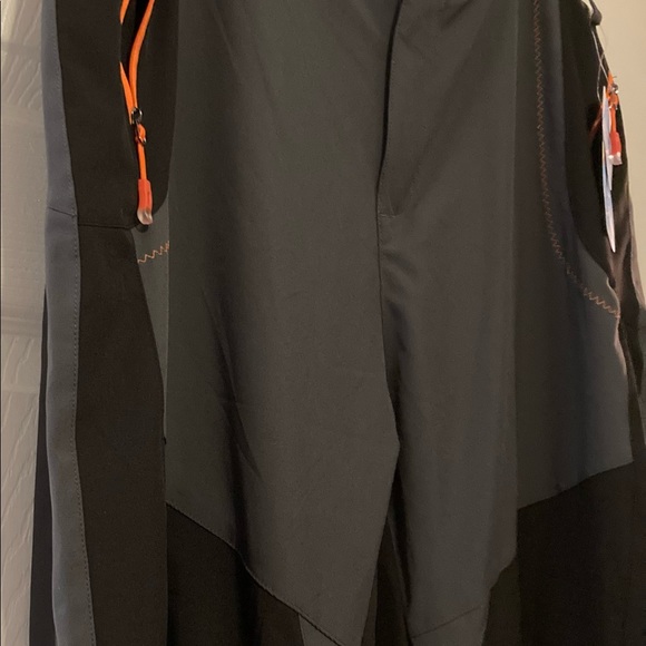 New Dress Jogger Styling Pants Plus Size Unisex Orange Gray & Black 36”W 33”L - Picture 10 of 11